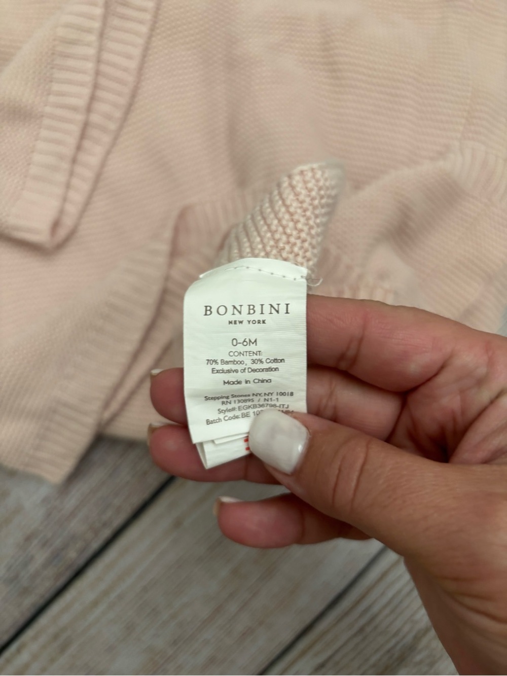 New Bonbini Knitted Baby Blanket 0-6m - Picture 3 of 3